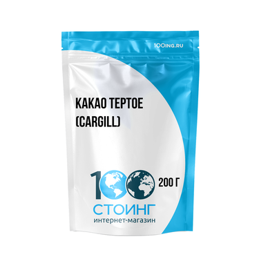 Какао тертое (кусковое) Cargill, 200 гр