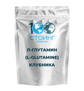 Купить Л-Глутамин (L-Glutamine) клубника,  500 гр