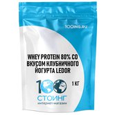Купить WHEY Protein 80% со вкусом клубничного йогурта Ledor, 1 кг